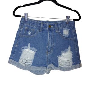 Shein distressed shorts size XS